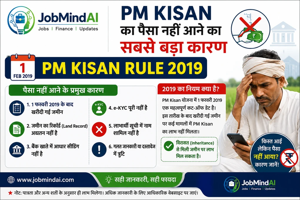 Pm Kisan Paisa Nahi Aane Ka Sabse Bada Karan Rule 2019 Jobmindai.webp