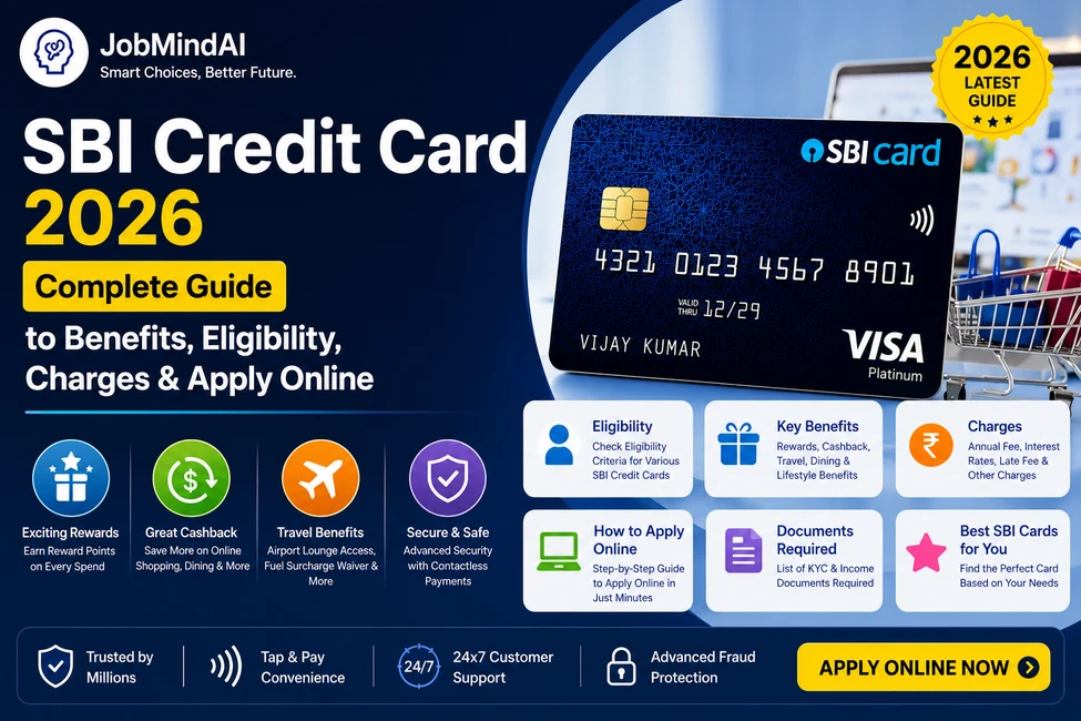 SBI Credit Card 2026 complete guide with benefits, eligibility, charges and online apply process
